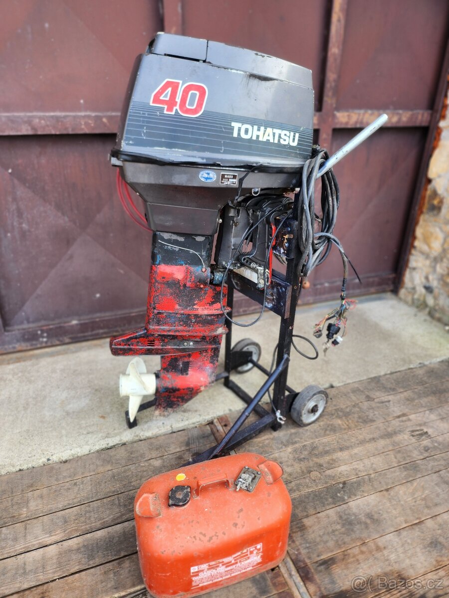 Lodni motor Tohatsu 40, dlouhá,el.start, dalkove