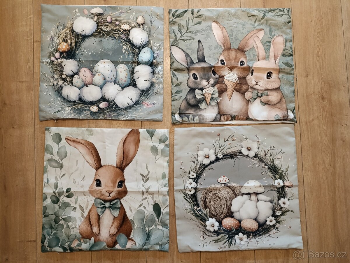 Velikonoční potah na polštář 45x45cm