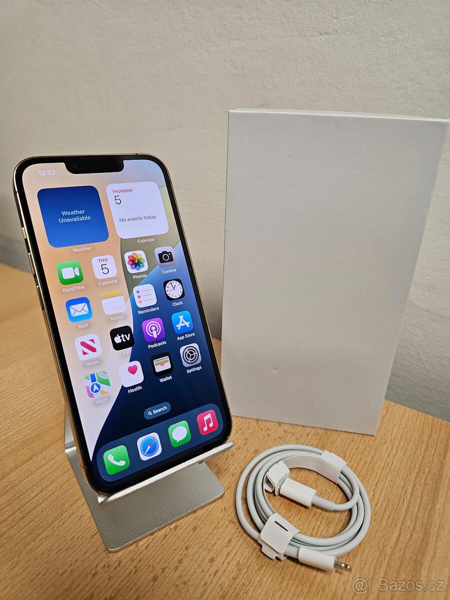 iPhone 13 Pro 128 Gold, velmi pěkný stav, 12 měsíců záruka