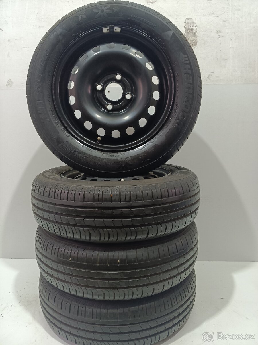 Letní kola 4x100 R14 ET35 pneu 165/70/14/Hankook