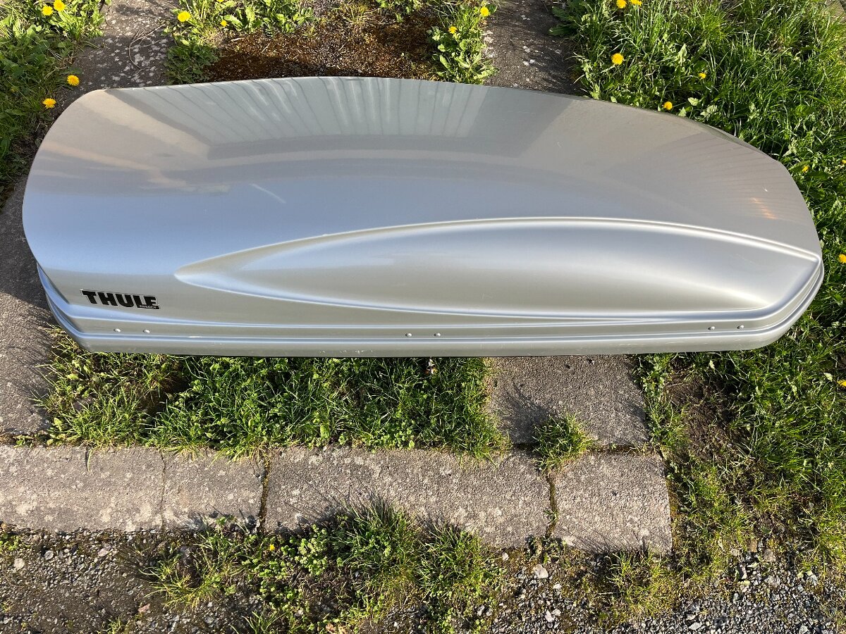 THULE ATLANTIS 780 STŘEŠNÍ BOX,RAKEV,STŘÍBRNÝ,RYCHLOUPÍNÁNÍ