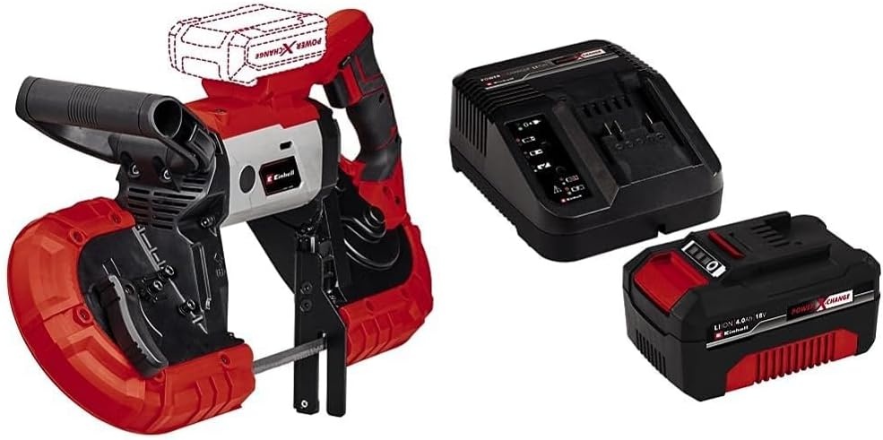 Aku pásová pila TE-MB 18/127 Li + 4,0 Ah baterie + nabíječka