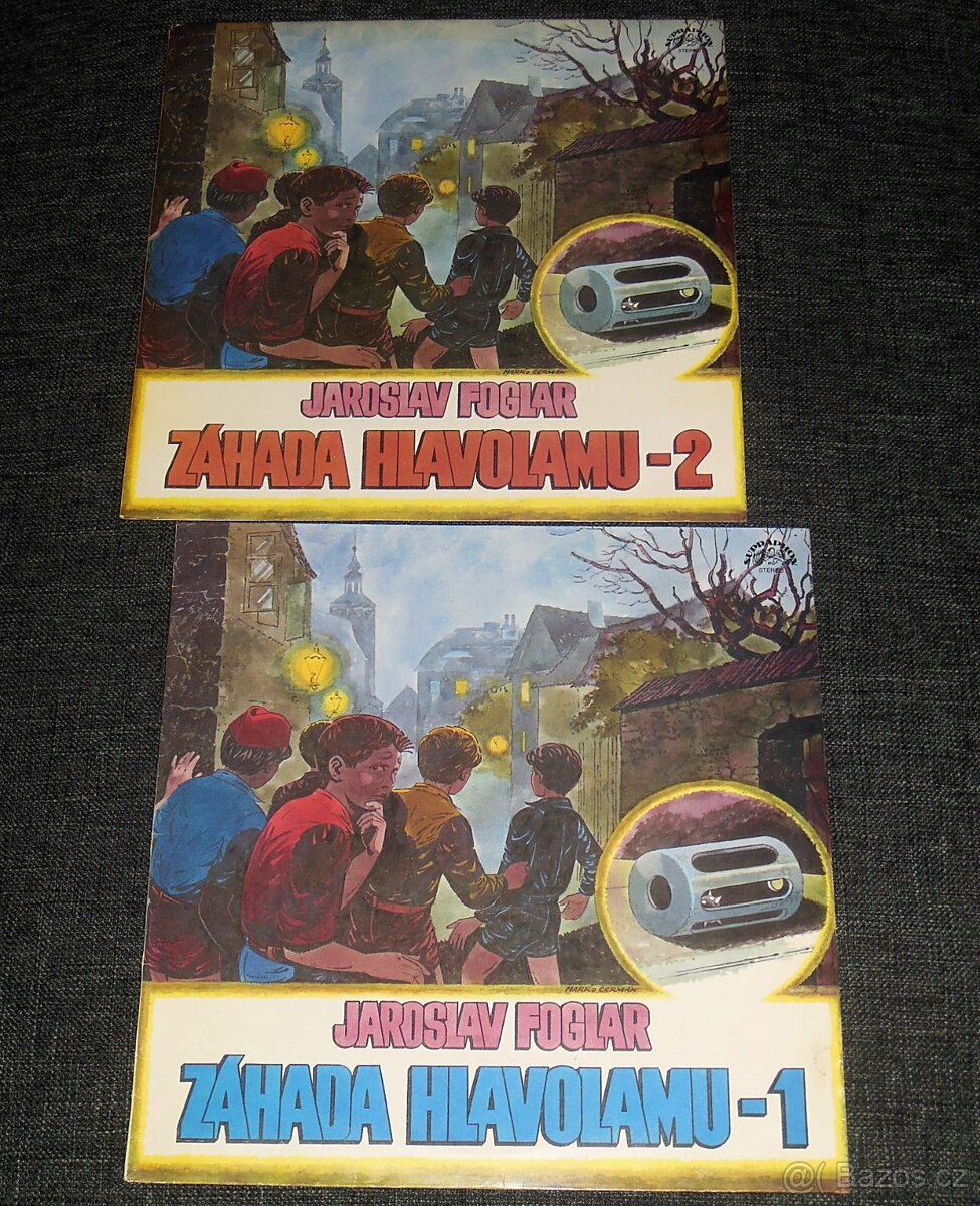 Dvě LP J. Foglar - Záhada Hlavolamu-1 + Záhada Hlavolamu-2