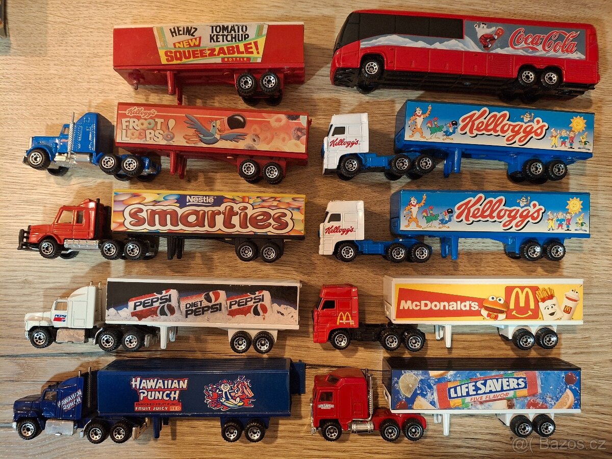 Matchbox Convoy Coca Cola, Pepsi, MC Donalds, Kelloggs