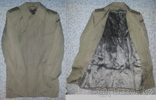 zimní vojenský vycházkový kabát