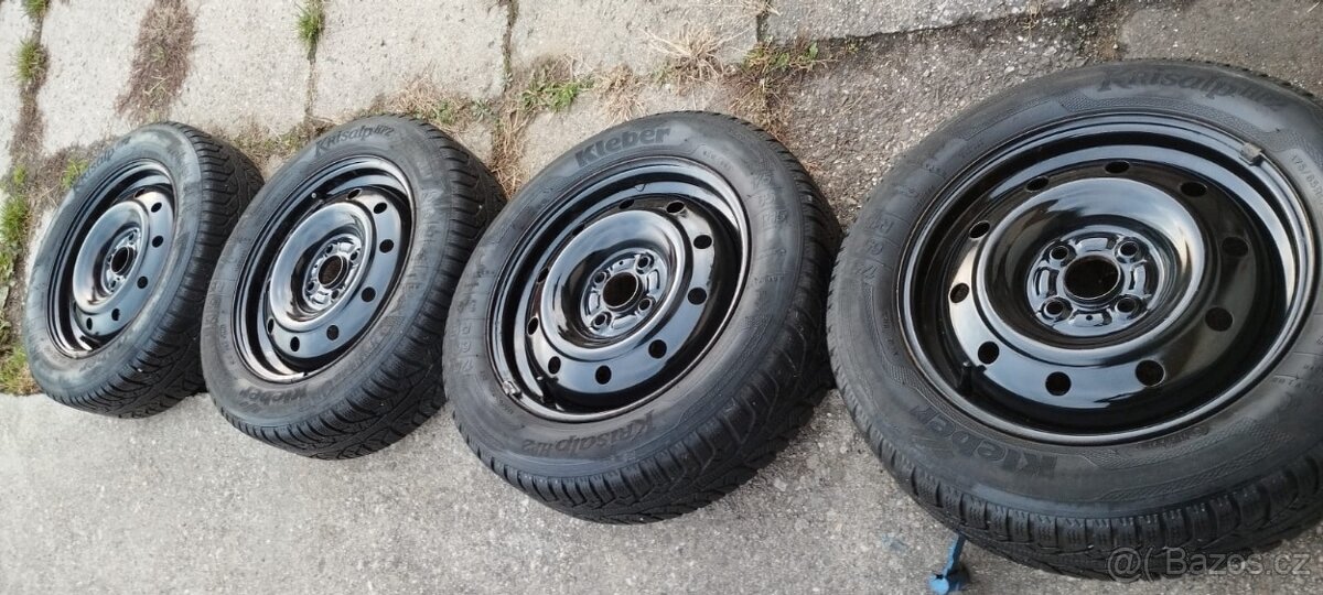 Plechové disky 4x100 175/65 R15 Kleber Krisalp HP2