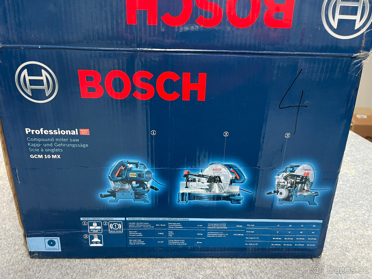 Kapovací a pokosová pila Bosch Professional GCM 10 MX