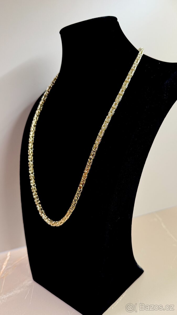 zlatý řetízek kralovsky vzor 14k 585/1000 105,33g