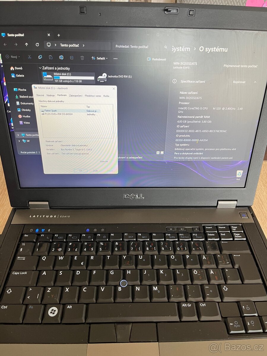 Notebook Dell e5410 na internet v poho stačí