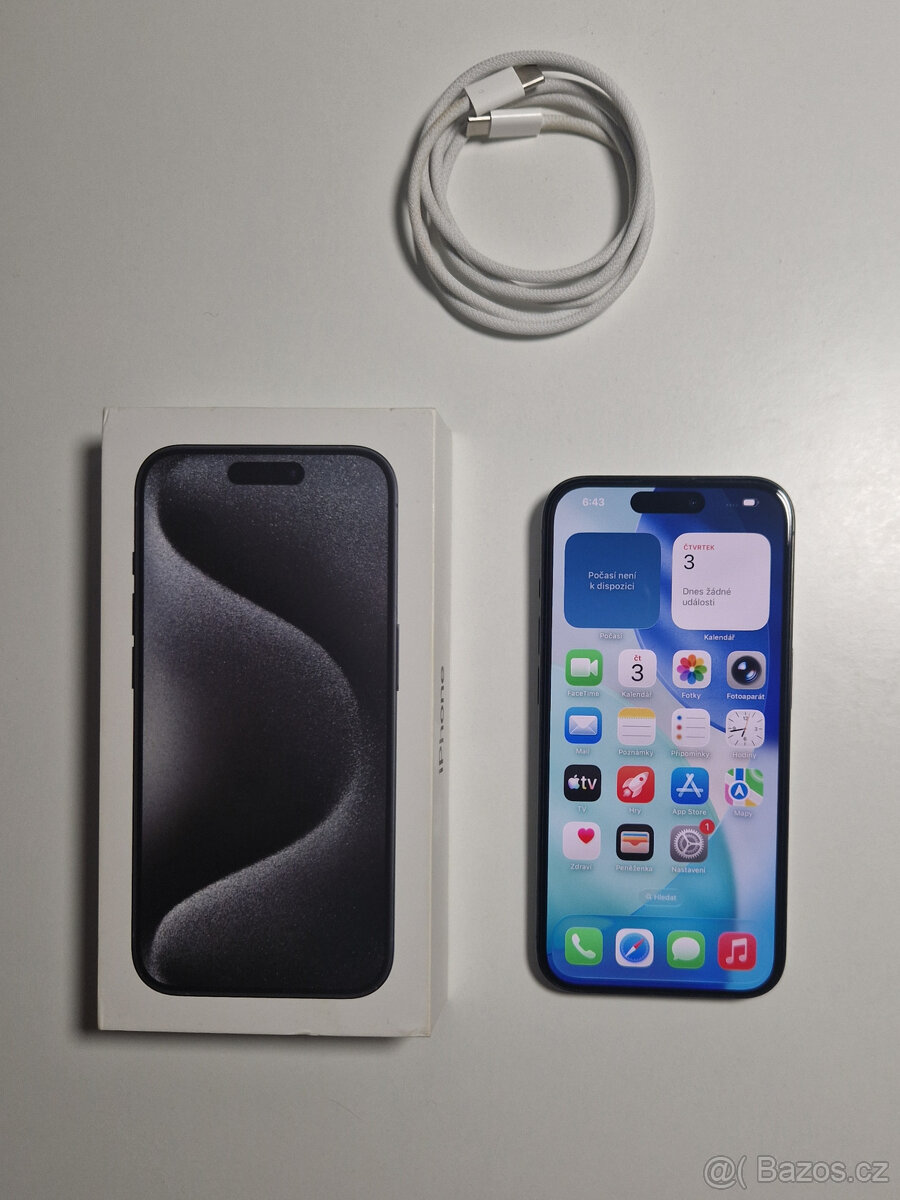 iPhone 15 Pro - 128GB - titanium black