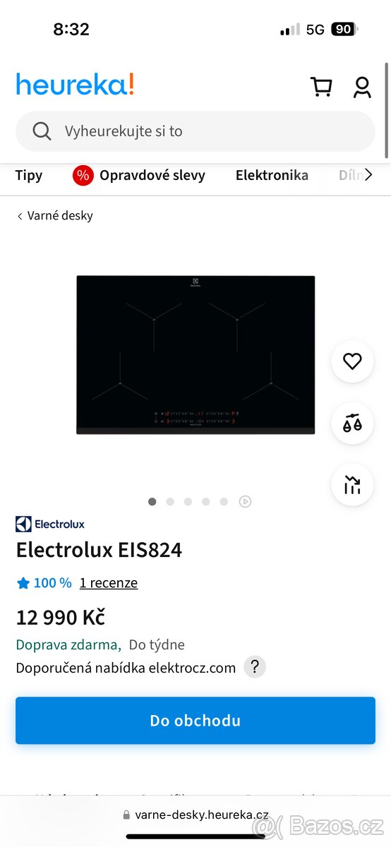 Indukční deska Electrolux EIS824