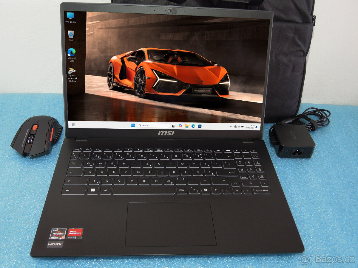 MSI Modern 15.6“ IPS AMD Ryzen 7530 Vega 512GB 16GB Podsvit