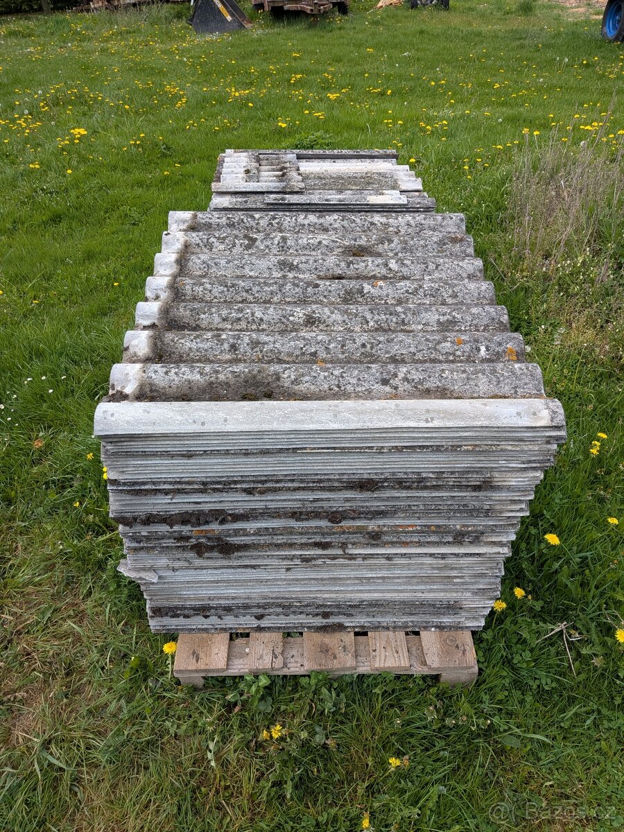 Vlnitý eternit, střešní krytina