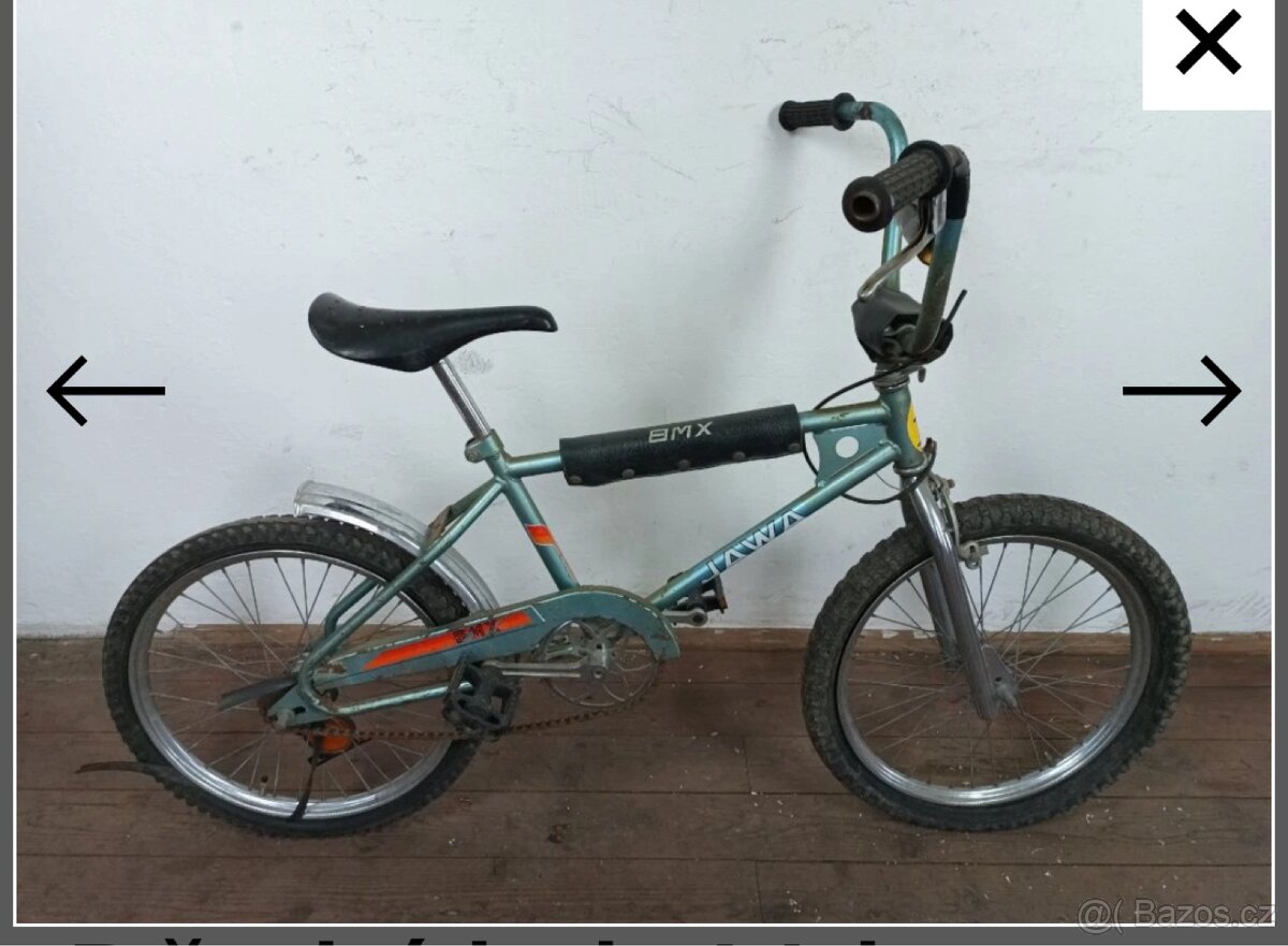 Scházím staré retro bmx