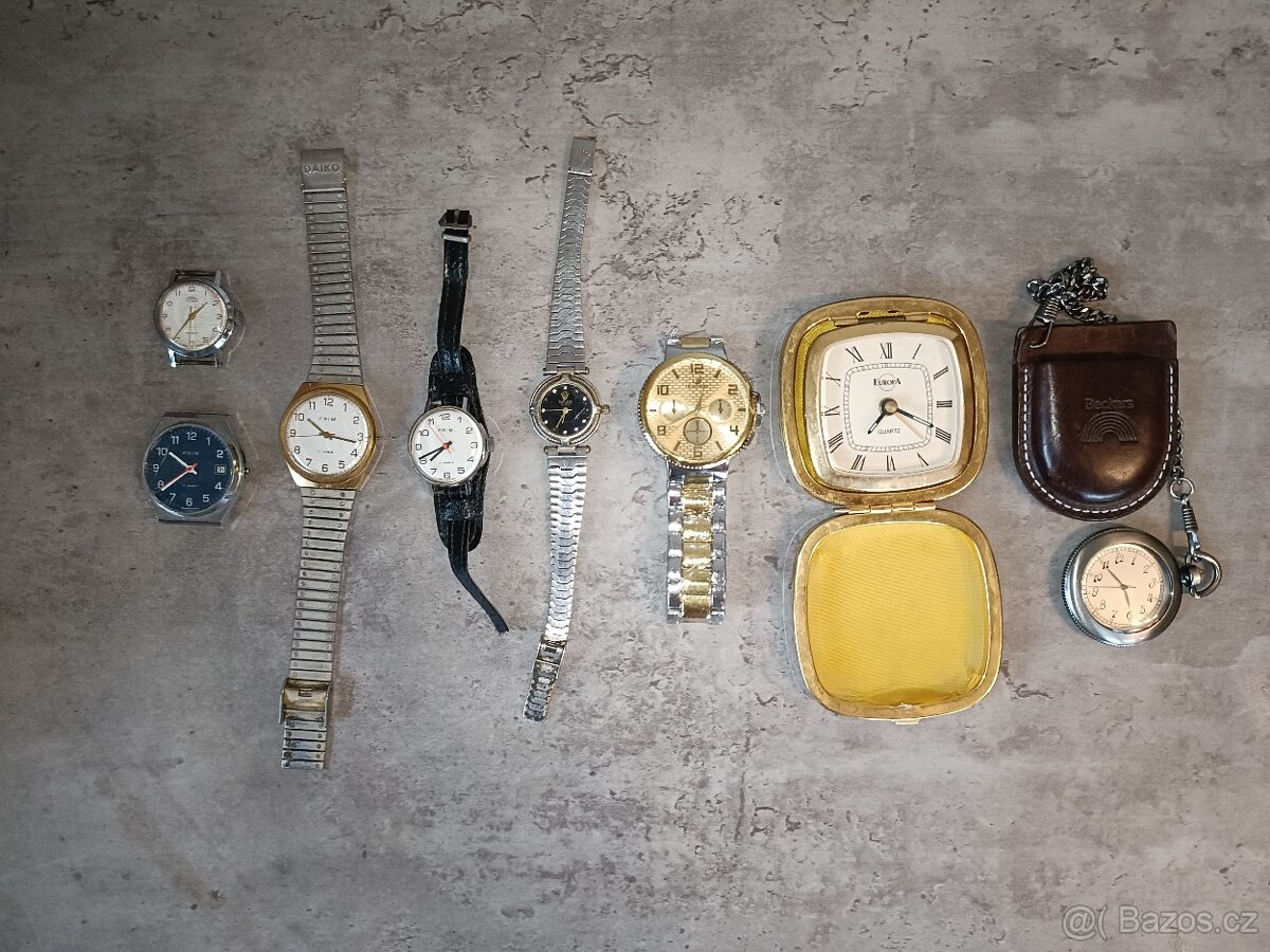 Hodinky Prim, Seiko aj.