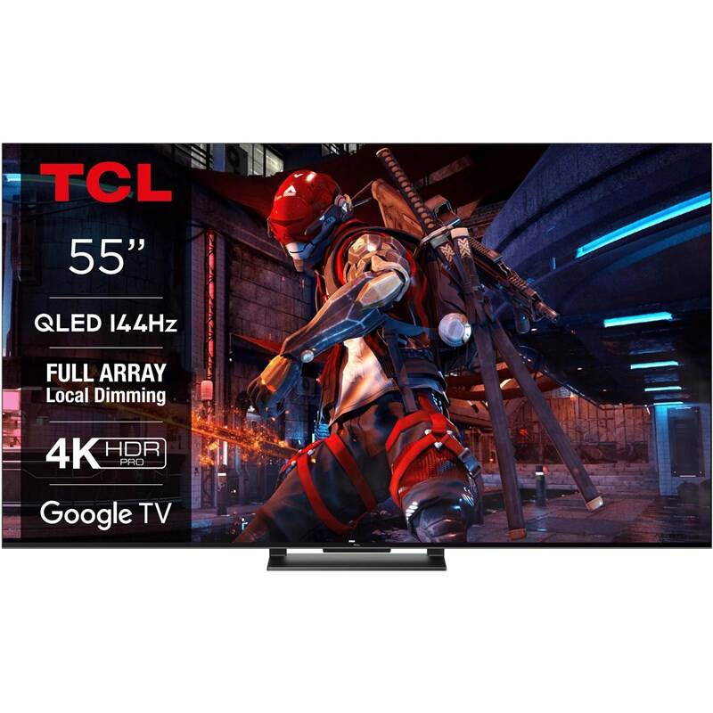 TCL 55C745 55" 139cm QLED, Google TV, 40W Dolby Atmos,144Hz