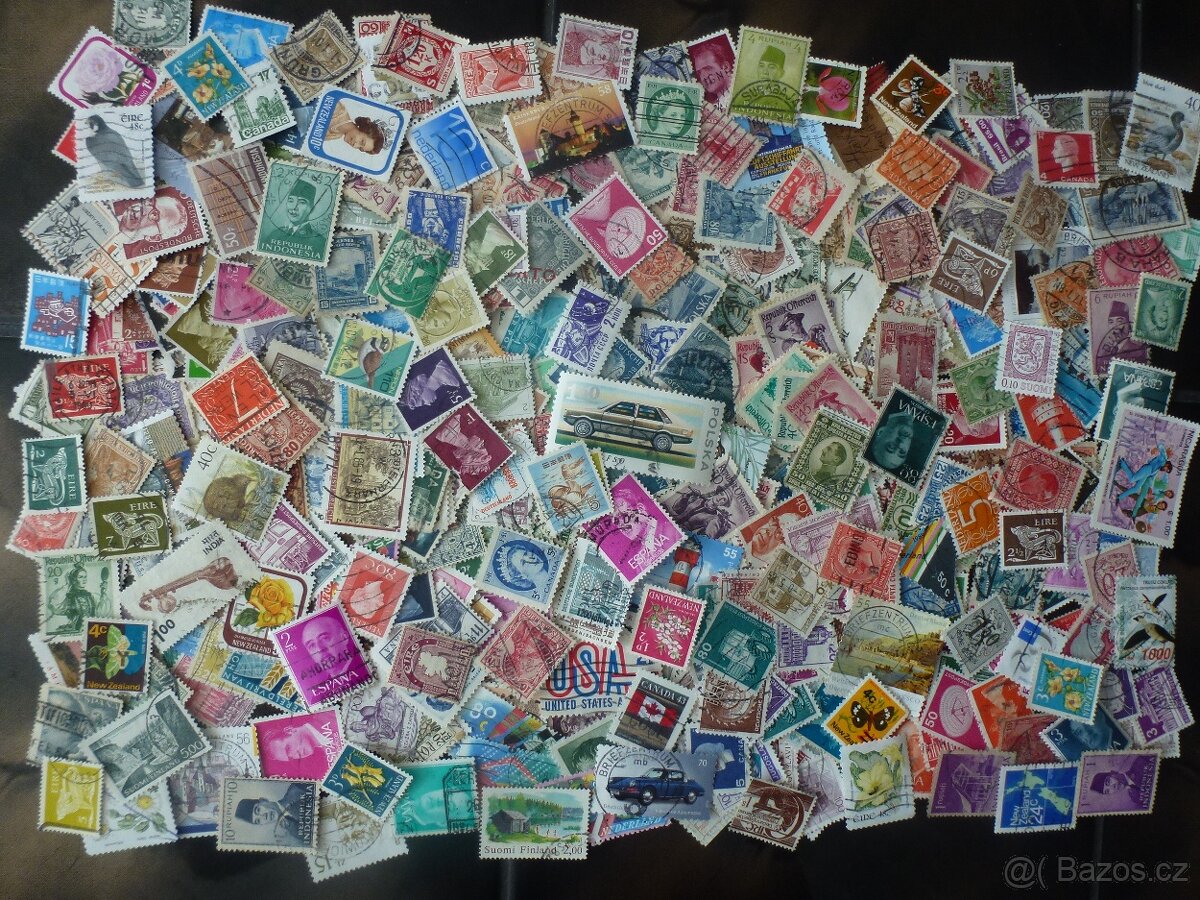 Poštovní známky z celého světa přes 5000 ks
