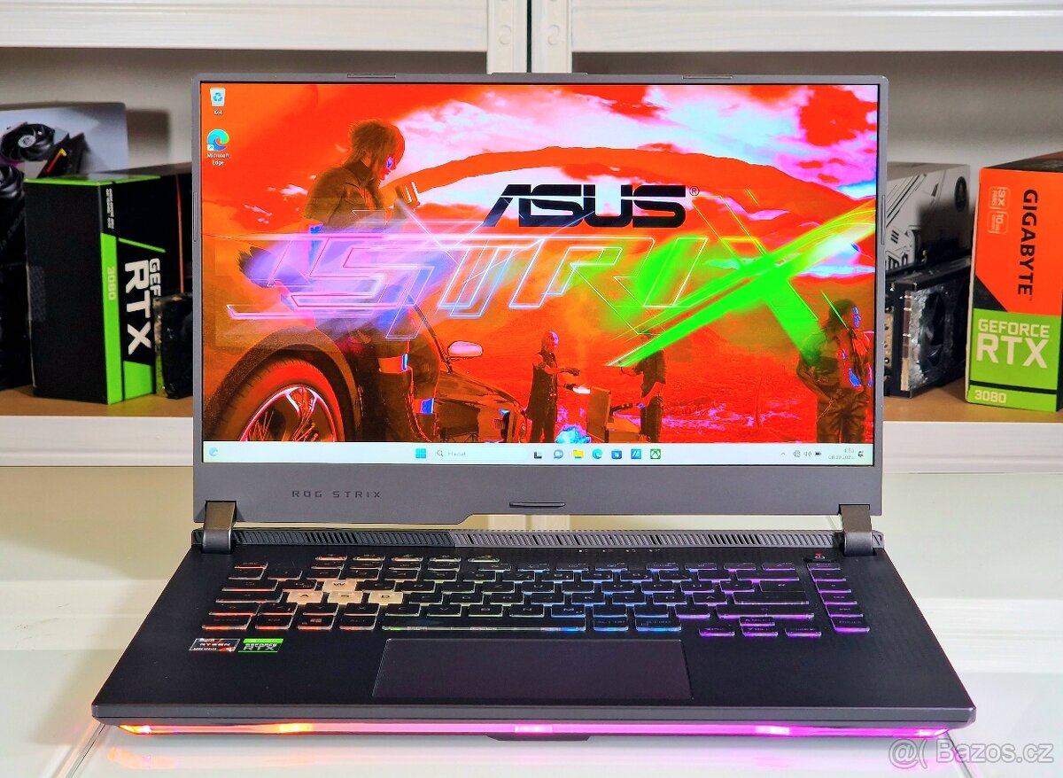 Herní notebook ASUS ROG STRIX | RYZEN 5800 | RTX 3060 | RGB
