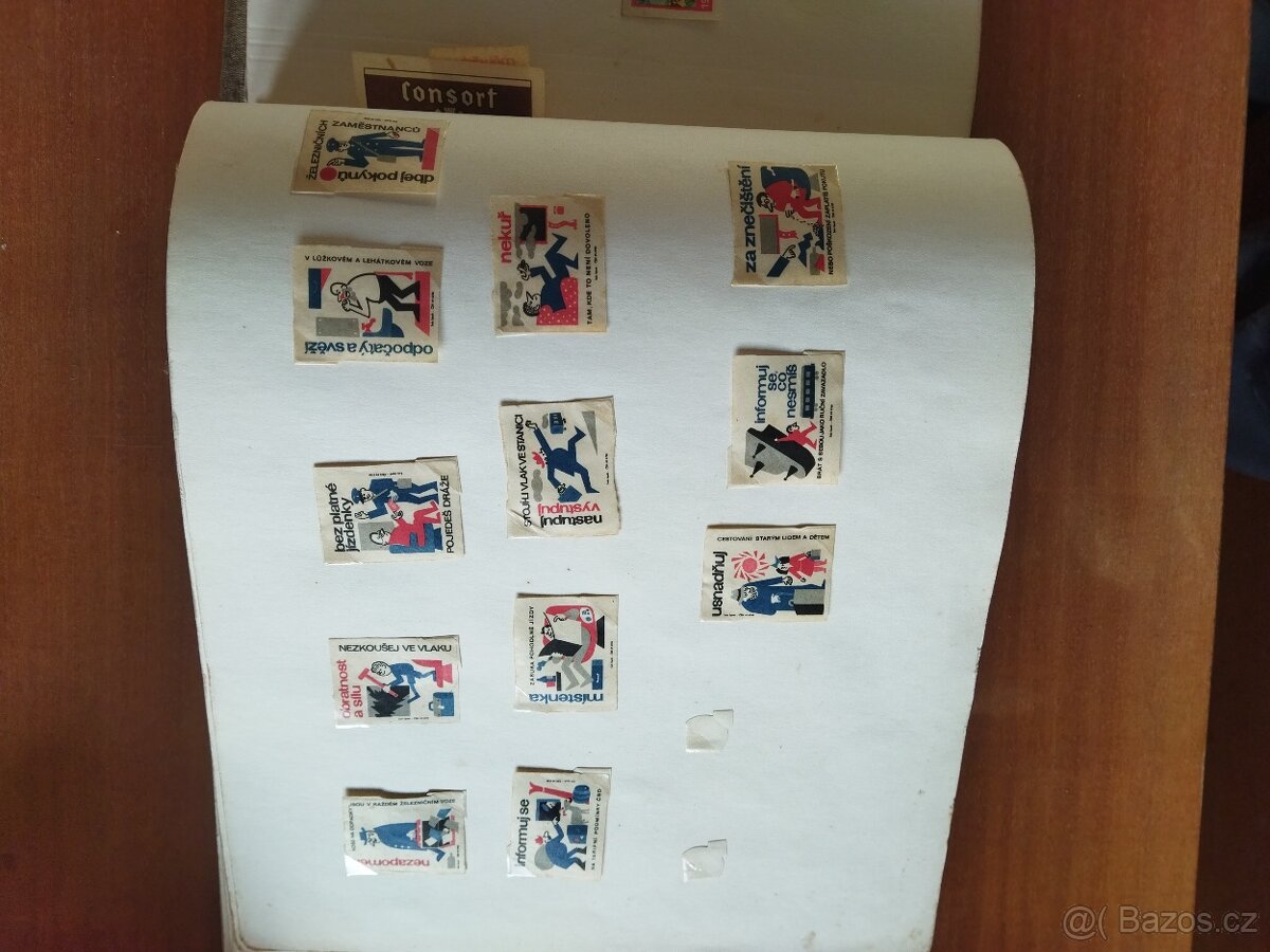 Album foto, známky , sirkove etikety