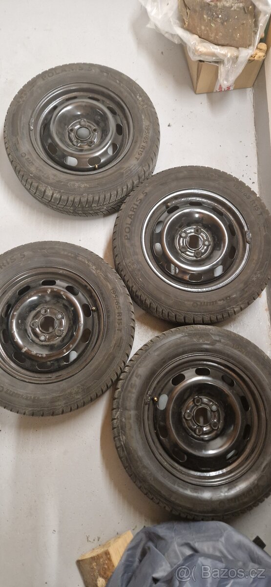 4x kompletní kolo penu 195/65 r15 + disky 5x100 ET38