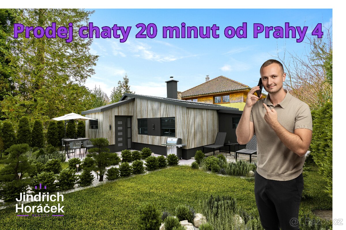 Prodej chaty 46 m², pozemek 252 m² Mirošovice, Pod Ježovem