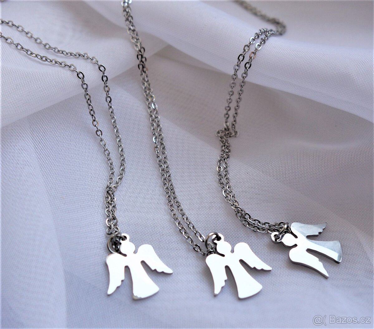 ANDÉL Náhrdelník z chirurgické oceli andílek strážníček dar