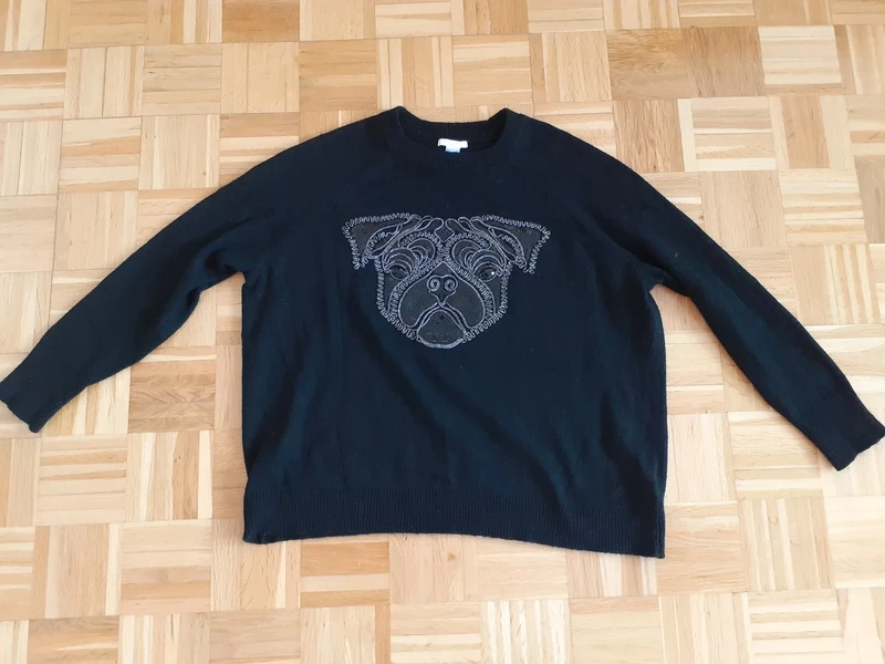 Dámský svetřík se psem H&M vel 46