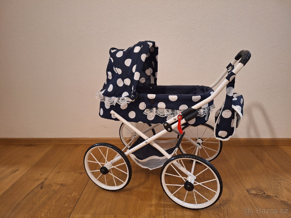Teddies retro kočárek pro panenky