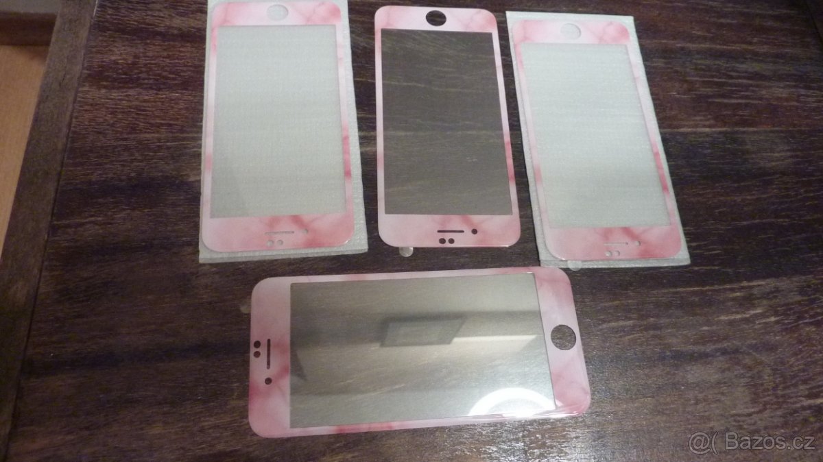 iPhone 7, 8 -ochranné sklo-růžové