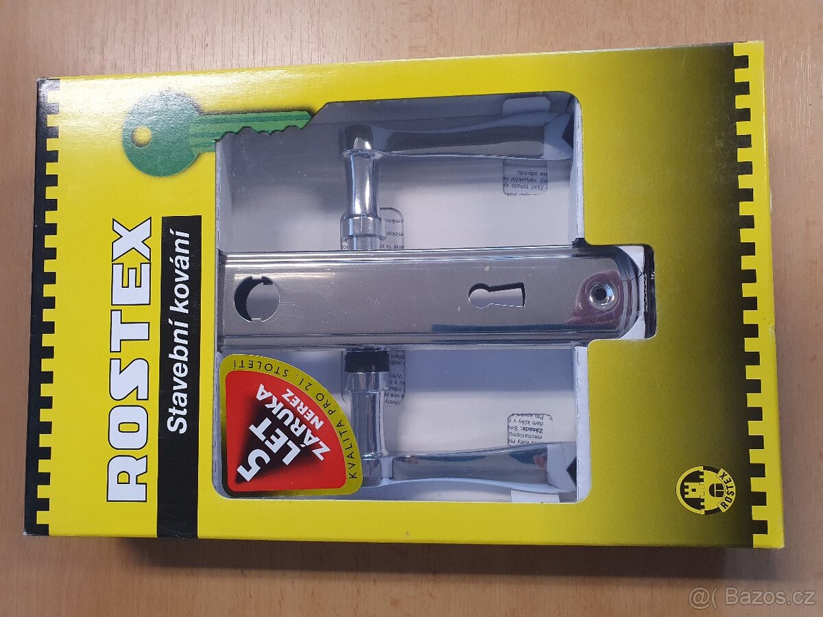 Dveřní kování TERNO Rostex stříbrné klíč