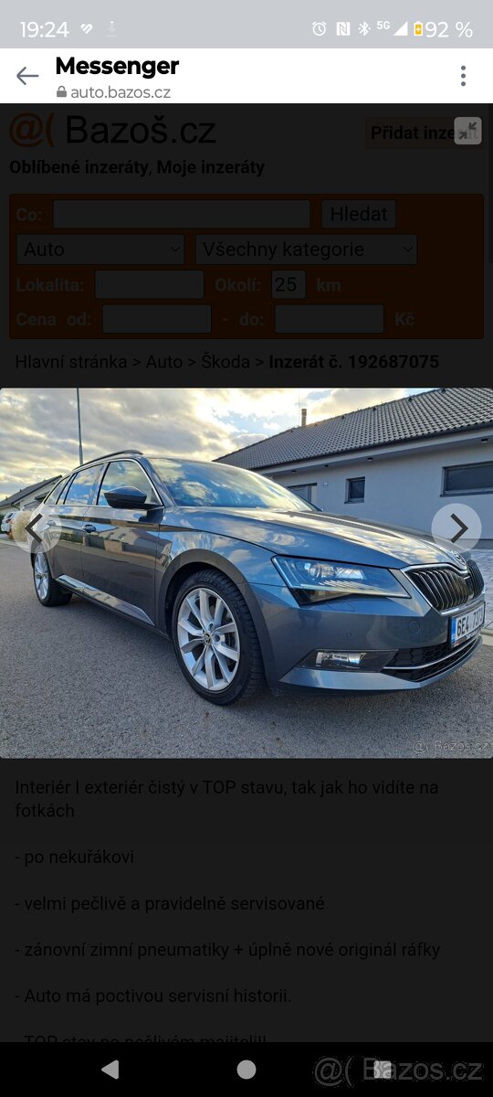 Škoda Superb 2.0 TDI 110 kW dsg