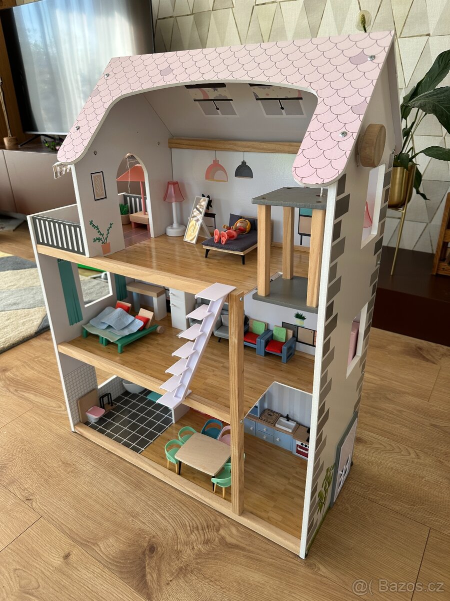 Dřevěný domeček pro panenky Lidl Playtive