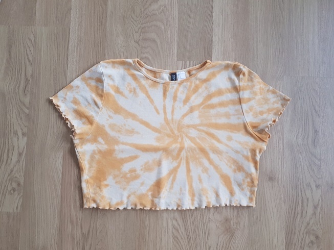 BAVLNĚNÝ CROP TOP • BATIKOVANÉ TRIČKO • H&M vel. L