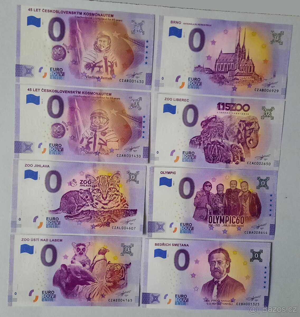 Suvenírové 0 euro a MEMO bankovky 2
