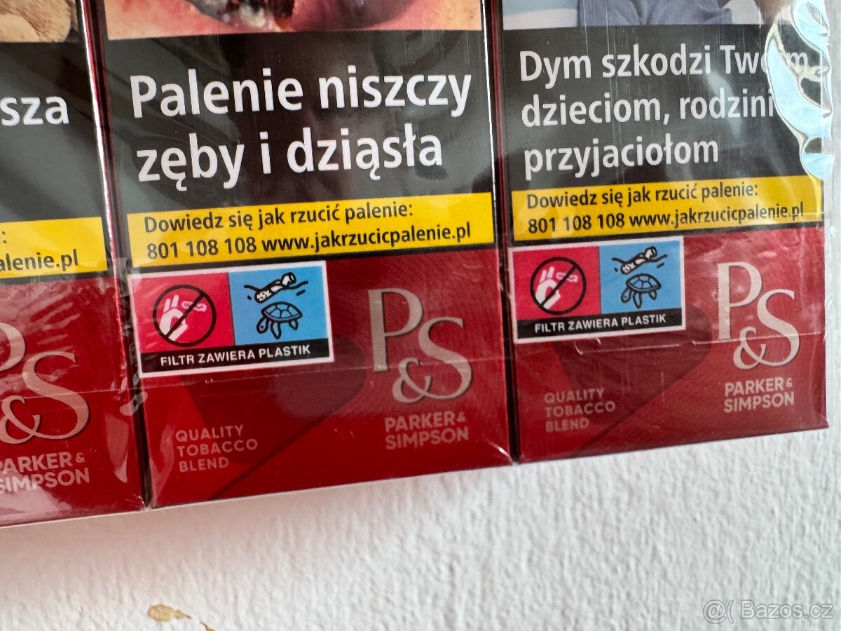 Cigarety P&S 58 krabicek