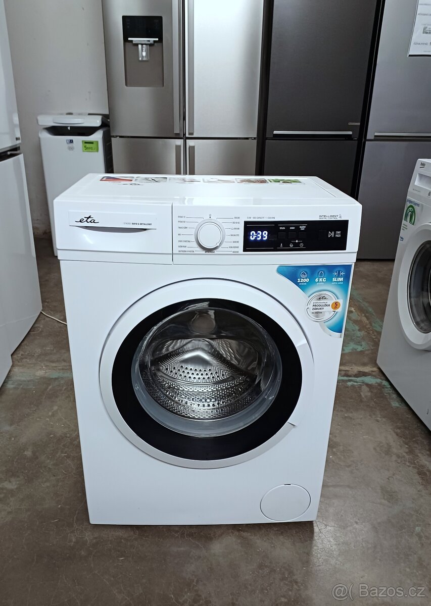 Pračka ETA 6 kg 1200 ot./min. slim, ZÁRUKA