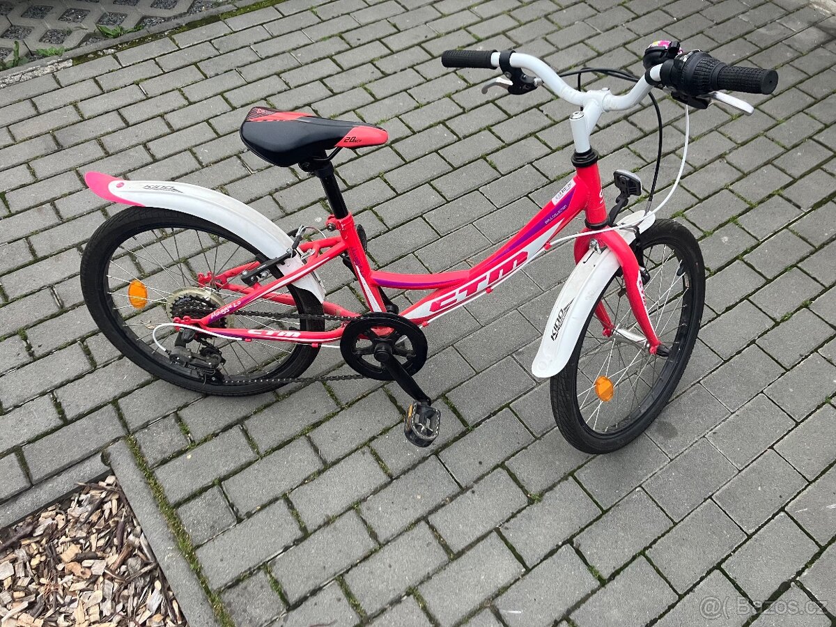 Dětské kolo CTM Maggie 2.0 – 20” (pink/white)