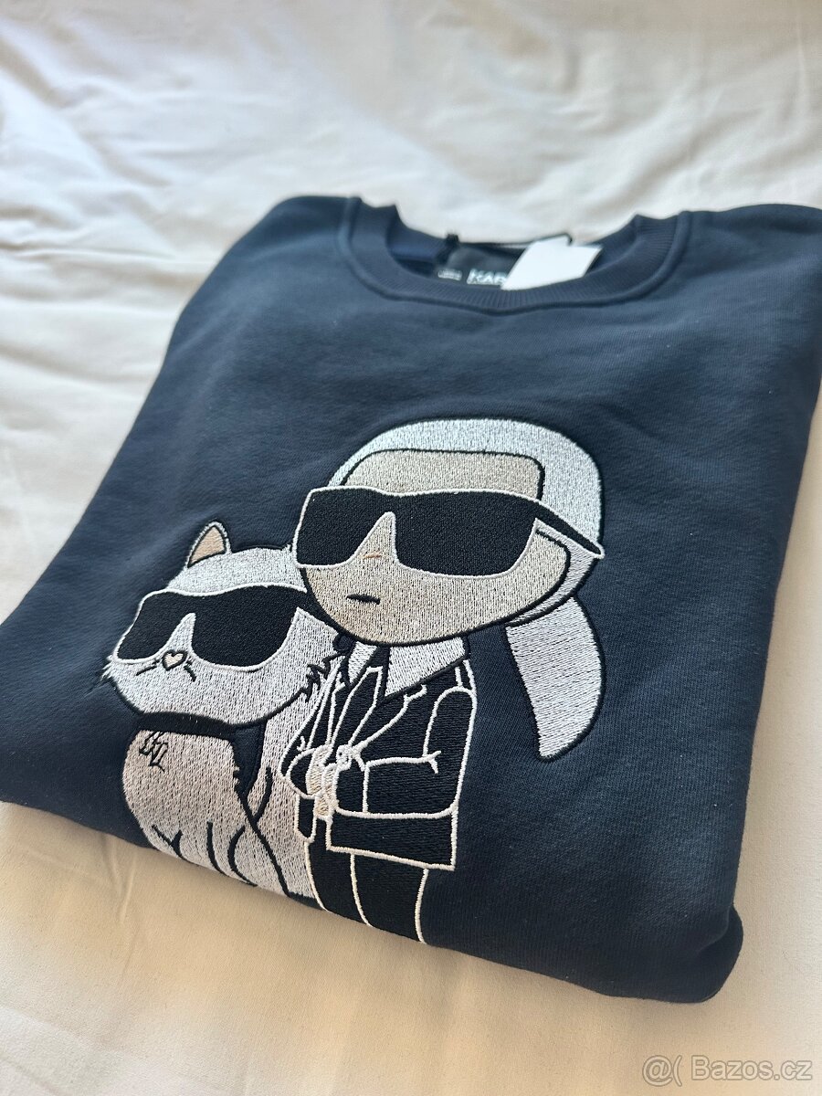 Karl Lagerfeld woman dark blue sweatshirt