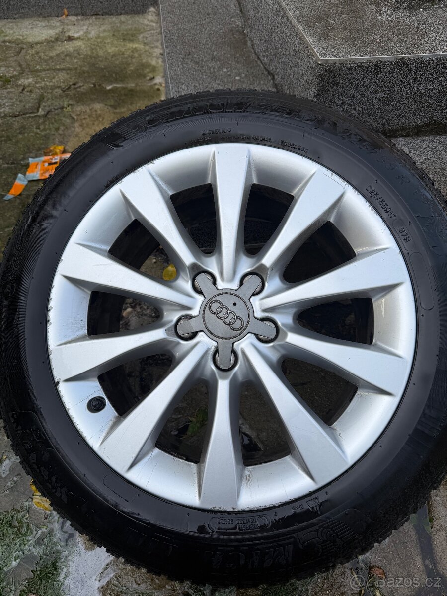 Prodám alu kola AUDI 5x112 R17 s pneu