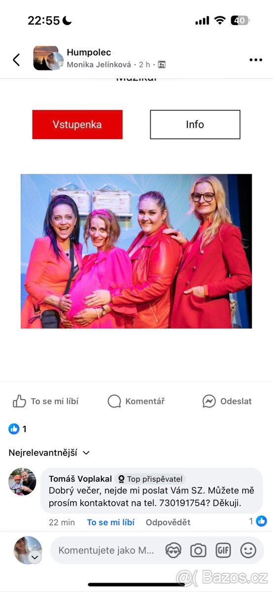 Lístky na představení Maminy