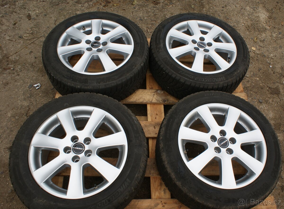 Borbet R16 kola Skoda VW Seat Audi zimní pneu