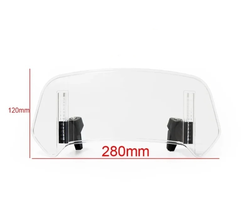 Deflektor na hlavní plexi moto 280 x 120 mm
