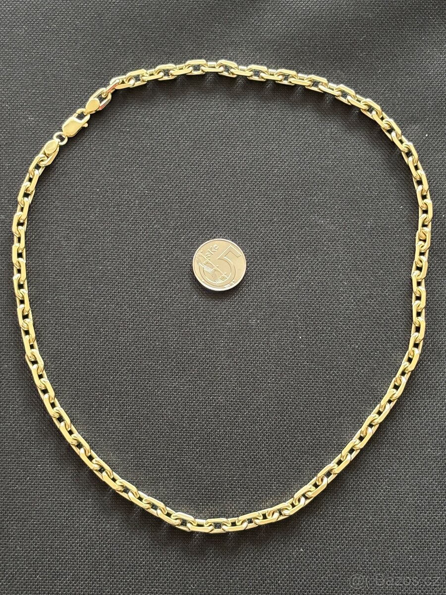 100,5 G Zlato, zlatý řetízek, řetěz anker NOVÉ