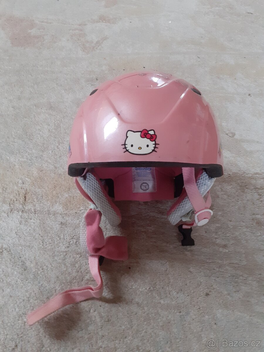 Lyzarska helma Hello Kitty