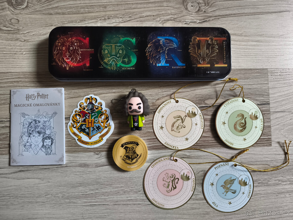 Harry Potter plechový penál + dárkové předměty