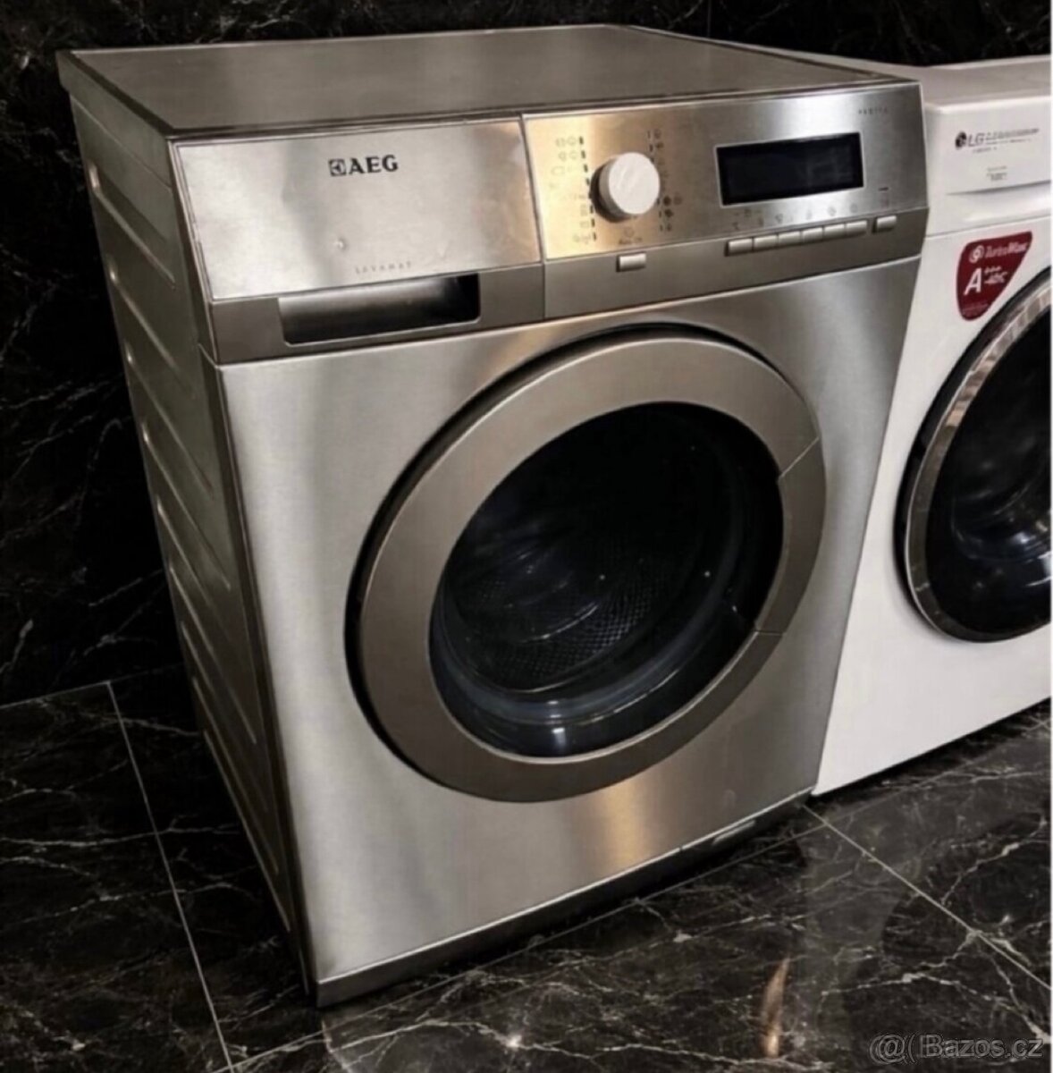 Pračka Aeg 8kg úzká -stříbrná