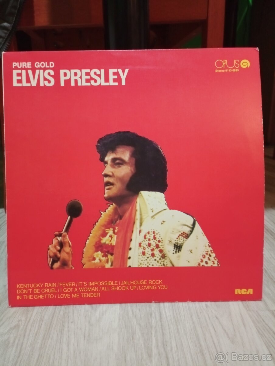 LP desky Elvis, Beatles...