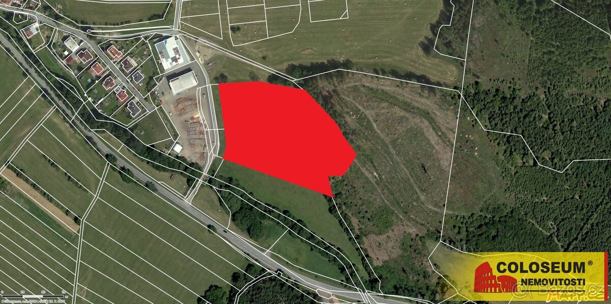 Valchov - pozemek pro komerční výstavbu, 15 204 m2 – pozemek