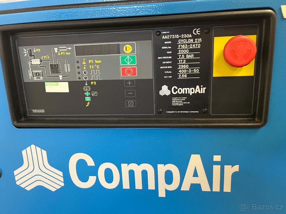 Šroubový kompresor CompAir CYCLON 215