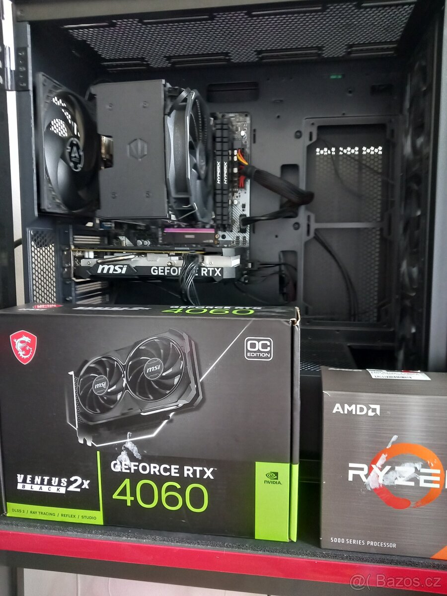Herni pc rtx 4060 a ryzen 7 5800x